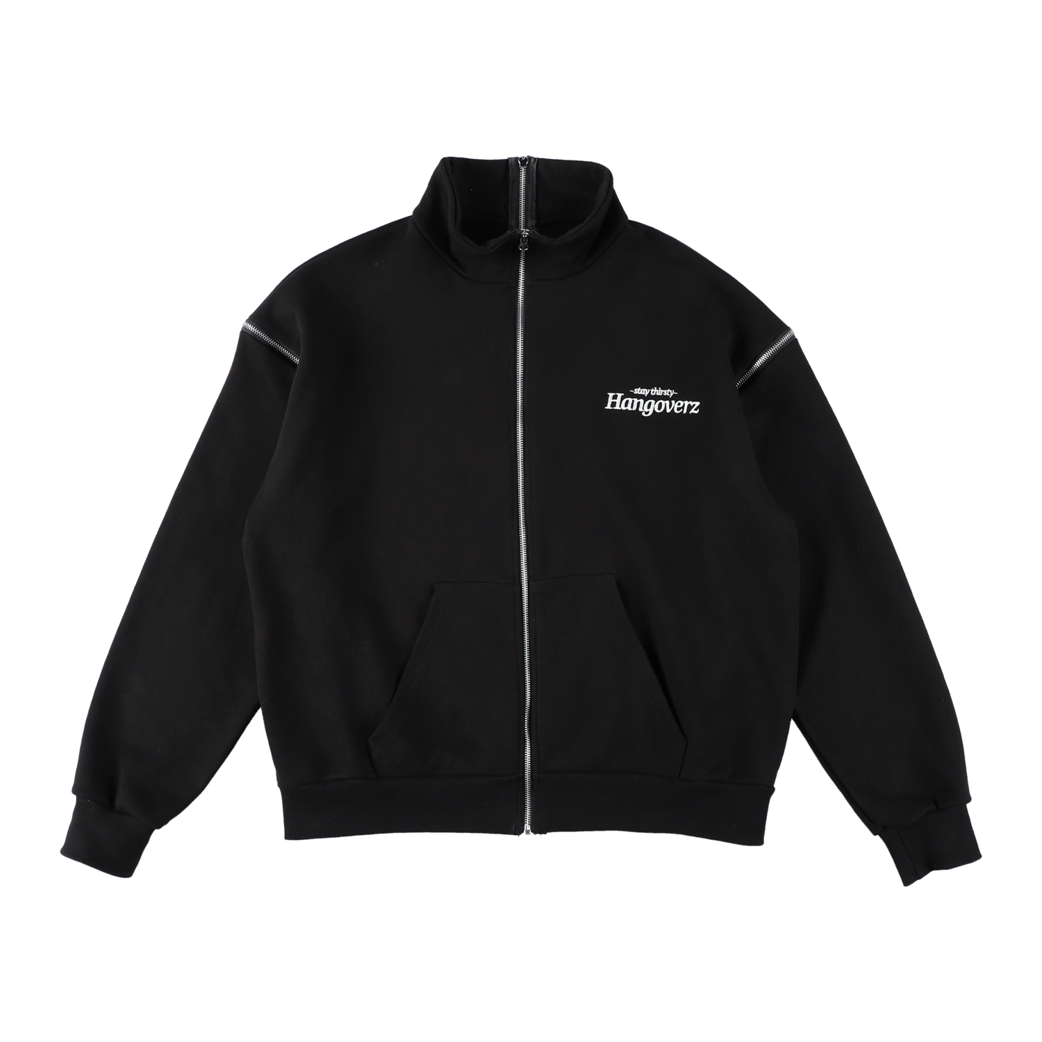 ST LOGO 4ZIP SWEAT BLACK – Hangoverz.jp