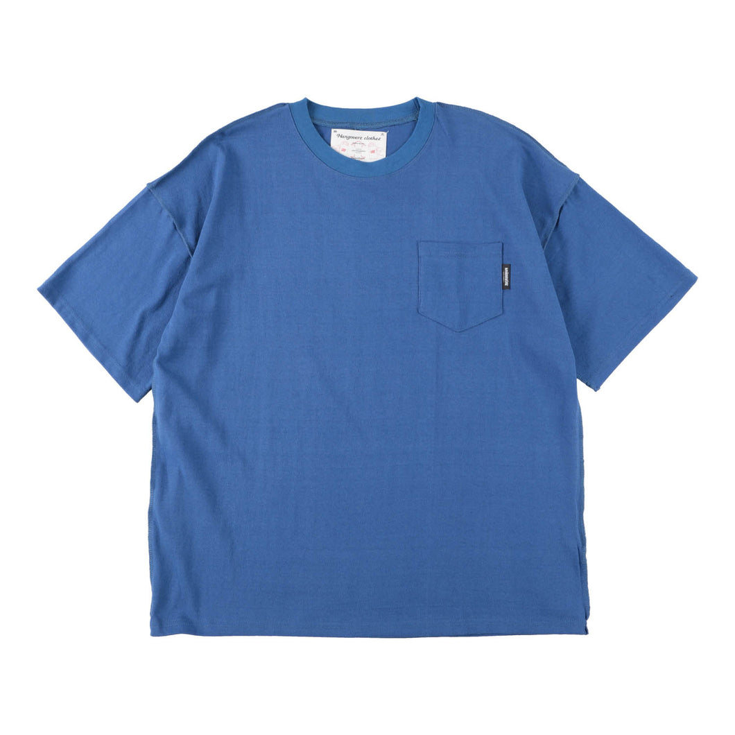HEAVY_OZ＋STITCH＋POCKET TSHIRTS BLUE